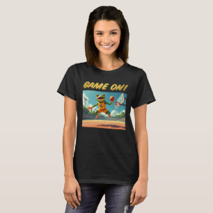 Game On Basketball Frog women black T-shirt