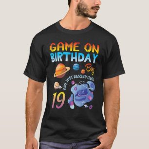 Game On Birthday Gamer Boy Has Just Reached Level T-Shirt