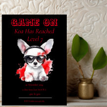 Game On Birthday Invitation Next Level, Gamming