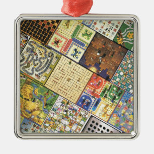 Game on!  Board games Metal Tree Decoration