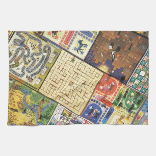 Game on!  Board games Tea Towel