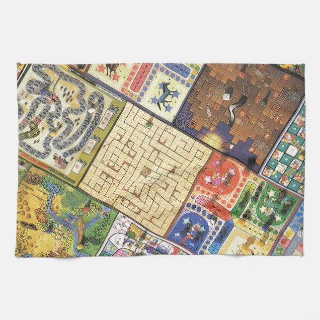 Game on!  Board games Tea Towel (Horizontal)