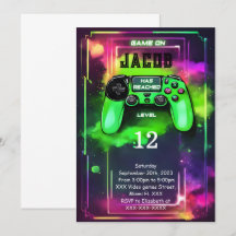 Game On, Boy Video Game Birthday