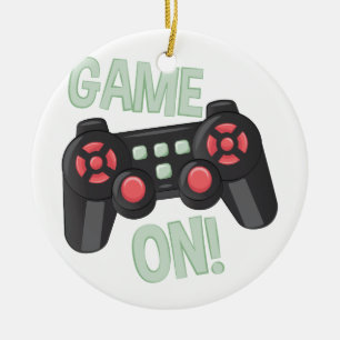 Game On Ceramic Tree Decoration