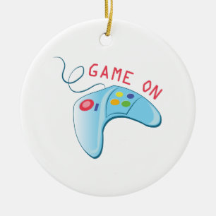 Game On Ceramic Tree Decoration
