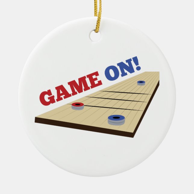 Game On! Ceramic Tree Decoration (Front)