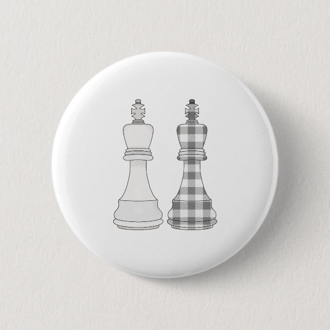 Game On Chess 6 Cm Round Badge (Front)