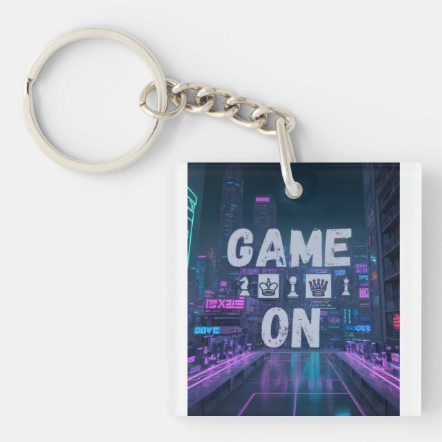 Game on chess key ring (Front)