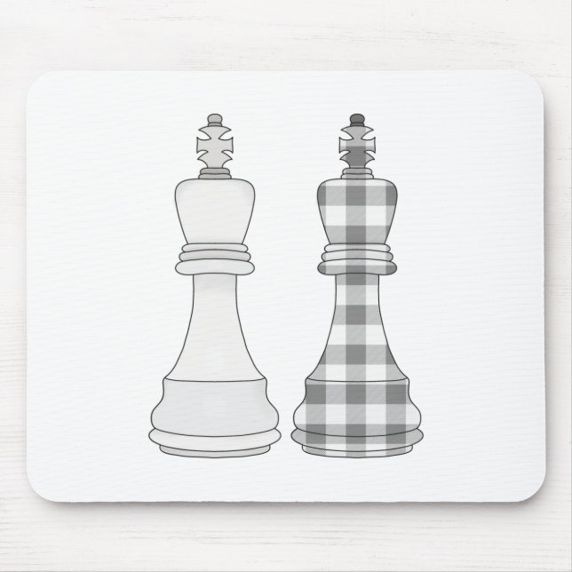 Game On Chess Mouse Mat (Front)