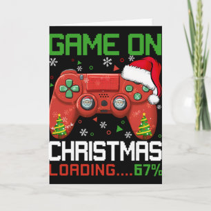 Game On Christmas Loading 67% Funny 6 7 Meme Xmas Card
