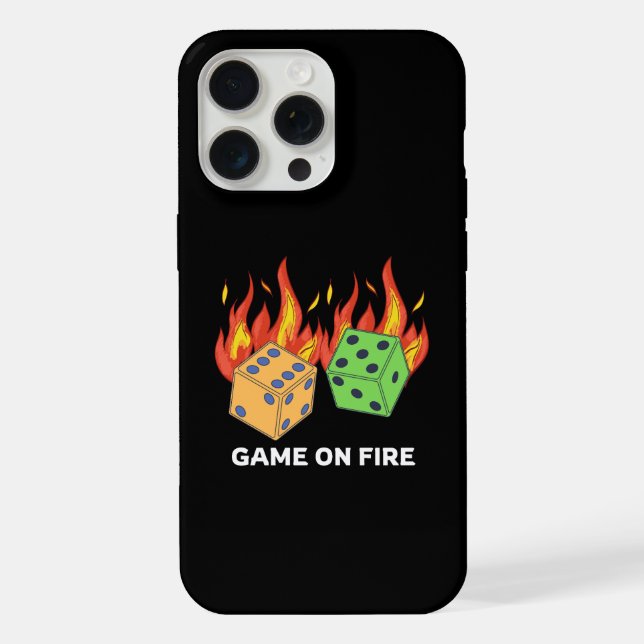 Game on Fire iPhone Case (Back)