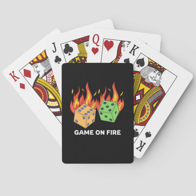 Game on Fire Playing Cards (Back)