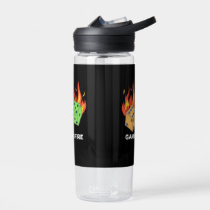 Game on Fire Water Bottle