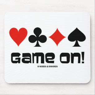 Game On! (Four Card Suits) Mouse Mat