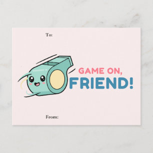 Game On Friend Valentine Card