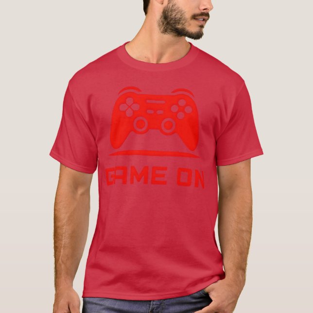 Game On Gamer Custom Gamingee vintage T-Shirt (Front)