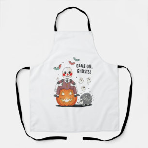 Game on Ghosts Halloween Apron