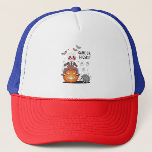 Game on Ghosts Halloween Trucker Hat