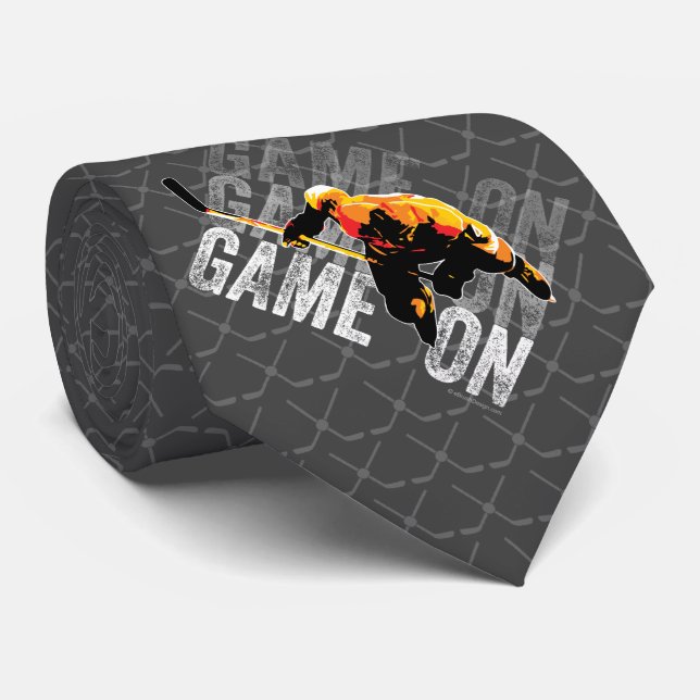 Game On (Hockey) Tie (Rolled)