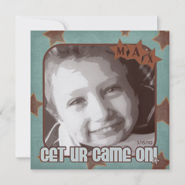 Game On Invitations (Front)