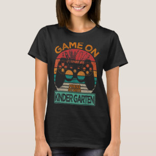 Game On Kindergarten Back To School Retro Gaming T-Shirt