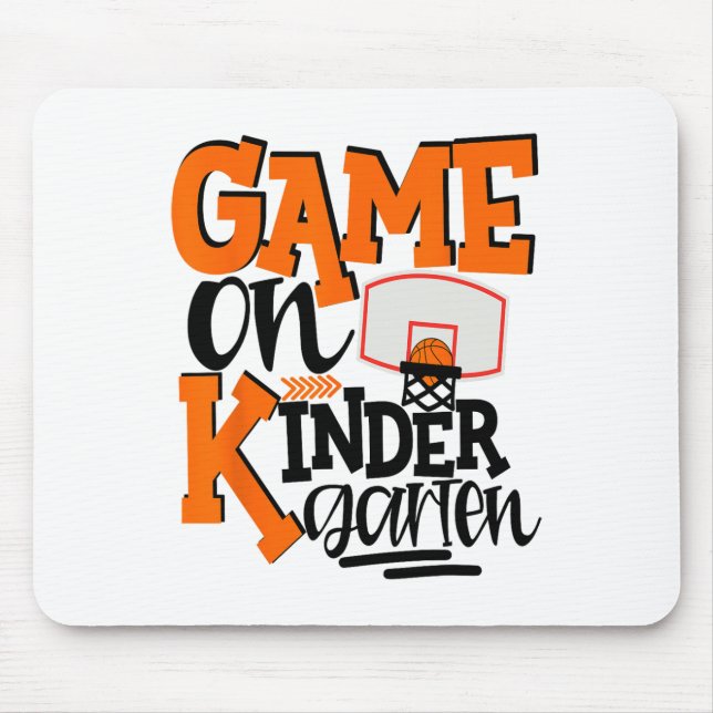 Game On Kindergarten Fun Sketll School  Mouse Mat (Front)