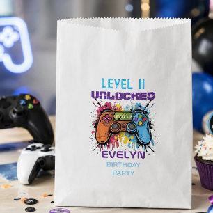 Game On Level Up Video Game Birthday Favour Bags