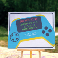 Game On & Level Up Video Game Boy Birthday