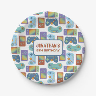 Game On  Paper Plate