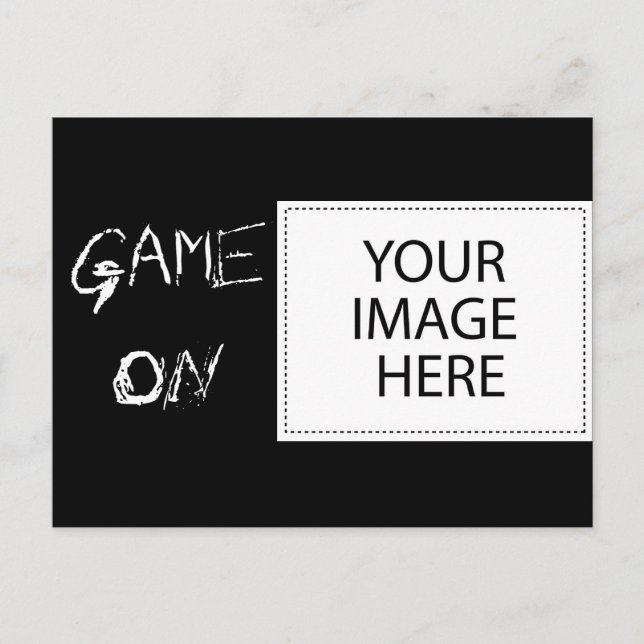 Game On Postcard (Front)
