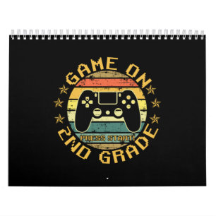 Game On Press Start 2nd Grade Back To School Calendar