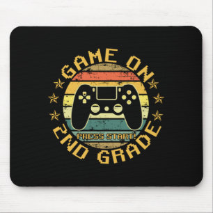 Game On Press Start 2nd Grade Back To School Mouse Mat