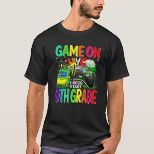 Game On Press Start 9Th Grade Gamer Back To School T-Shirt