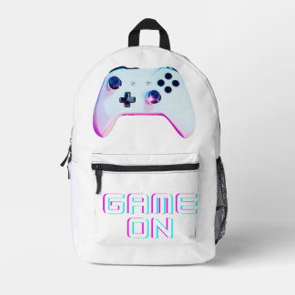Game On Printed Backpack