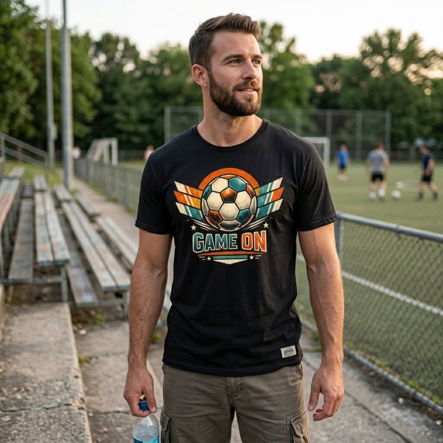 Game On Retro Soccer T-Shirt (Creator Uploaded)