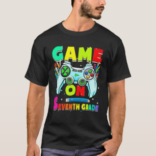 Game On Seventh Grade Controller Gamer Birthday Bo T-Shirt