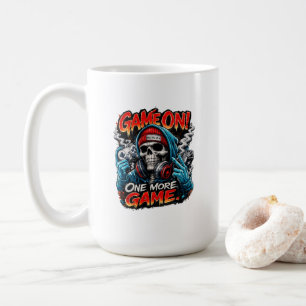 Game On Skull Gamer Coffee Mug Streetwear Gaming