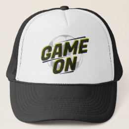 Game On Soccer Ball Graphic © GraphicLoveShop Trucker Hat