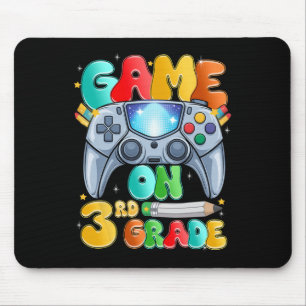 Game On Third 3rd Grade Back To School Level Unloc Mouse Mat