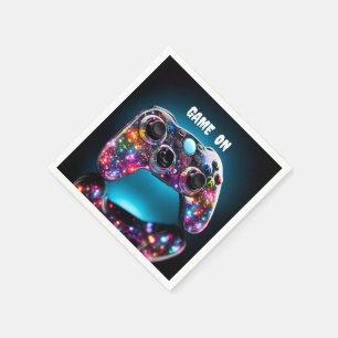 Game On Vibrant Remote Napkin