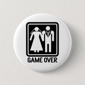 Game Over 6 Cm Round Badge