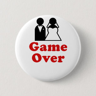 Game Over 6 Cm Round Badge