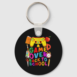 Game Over Back To School Gamer Controller 1st Day  Key Ring