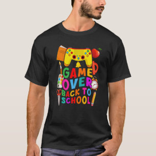Game Over Back To School Gamer Controller 1st Day T-Shirt