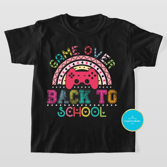 Game Over Back To School Kids T-Shirt (Creator Uploaded)
