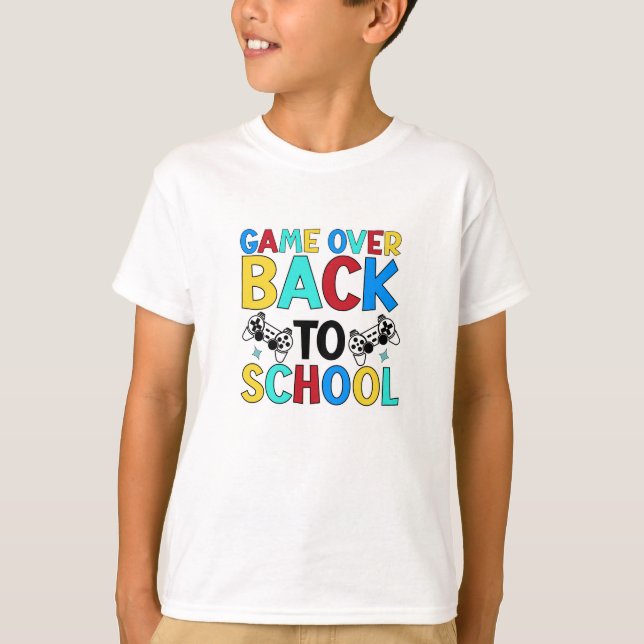 Game Over: Back to School T-Shirt (Front)