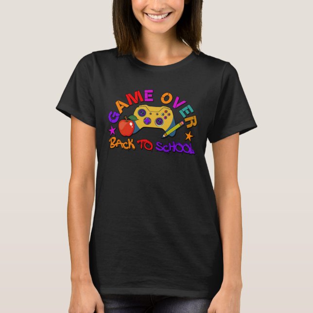 Game over Back to School - T-shirt (Front)
