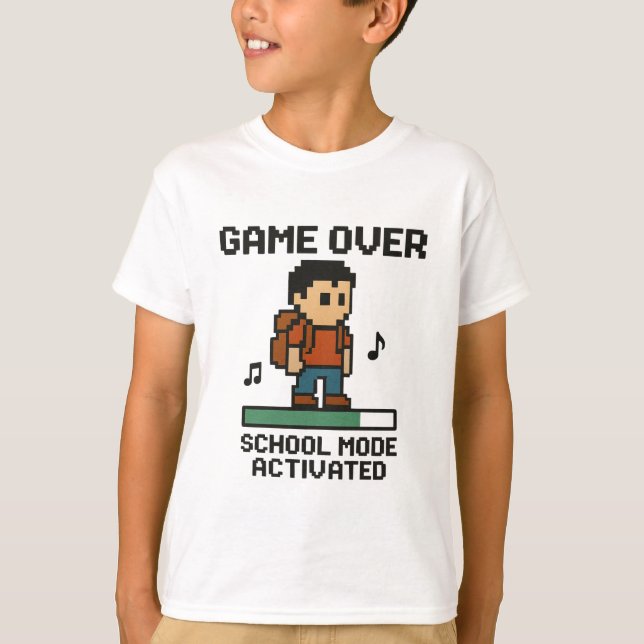 Game Over - Back to School T-Shirt (Front)