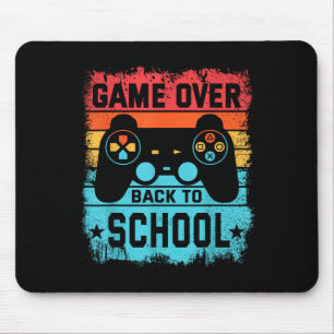 Game Over Back To School Vintage Gamer  Mouse Mat