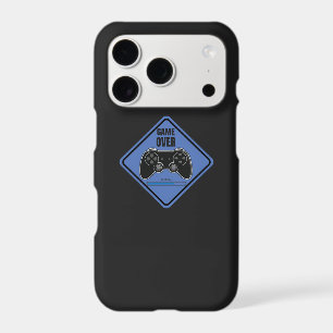 Game Over Blue iPhone Case